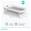 R For Rabbit Bubble Double Smart Baby Bath Tub - Grey White