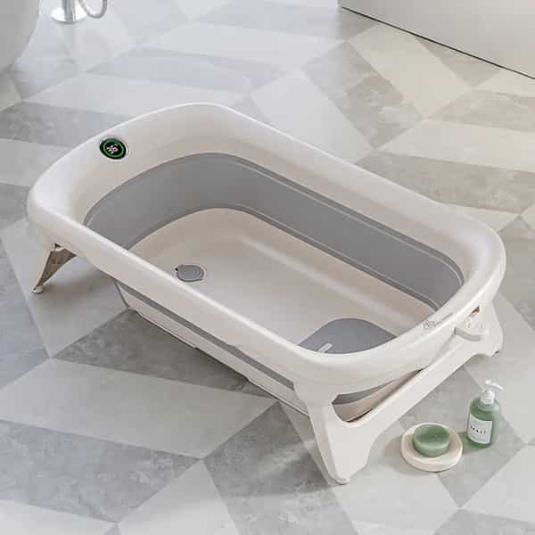 R For Rabbit Bubble Double Smart Baby Bath Tub - Grey White