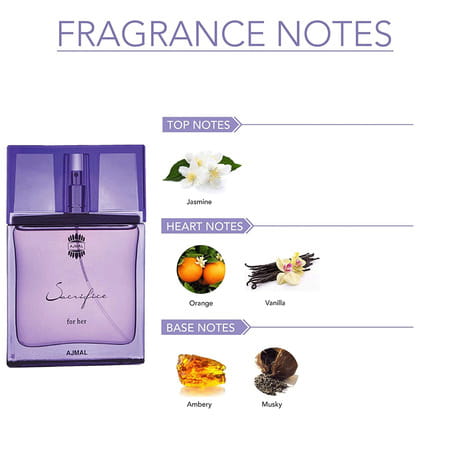 Ajmal Wisal Edp 50ml Perfume For Women And Sacrifice For Her Edp 50ml Perfume For Women