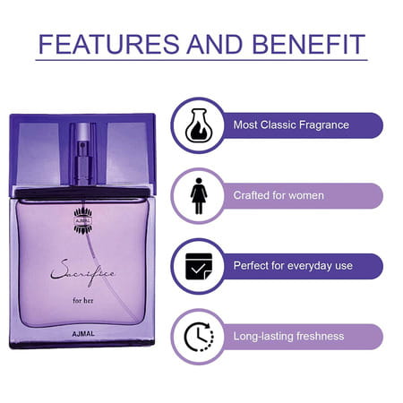 Ajmal Wisal Edp 50ml Perfume For Women And Sacrifice For Her Edp 50ml Perfume For Women