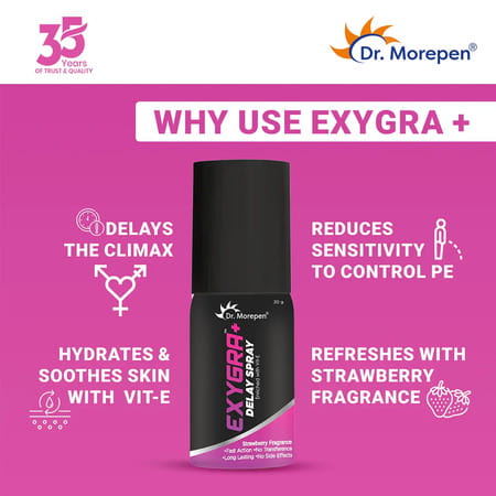 Dr. Morepen Combo Of Exygra Condoms & Exygra+ Spray Delay Spray