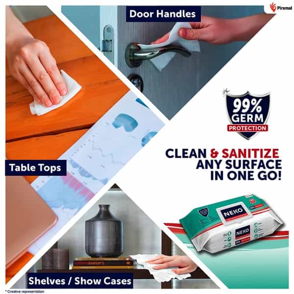 Neko ( Sanitising Disinfectant ) Wipes - Large Pack Of 80