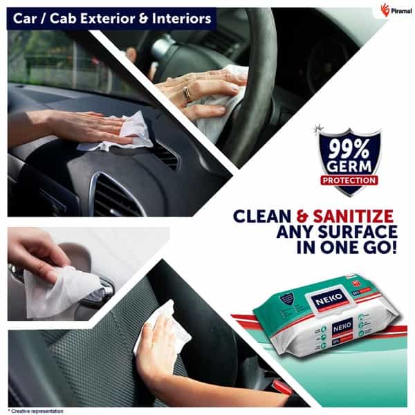 Neko ( Sanitising Disinfectant ) Wipes - Large Pack Of 80