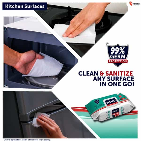 Neko ( Sanitising Disinfectant ) Wipes - Large Pack Of 80