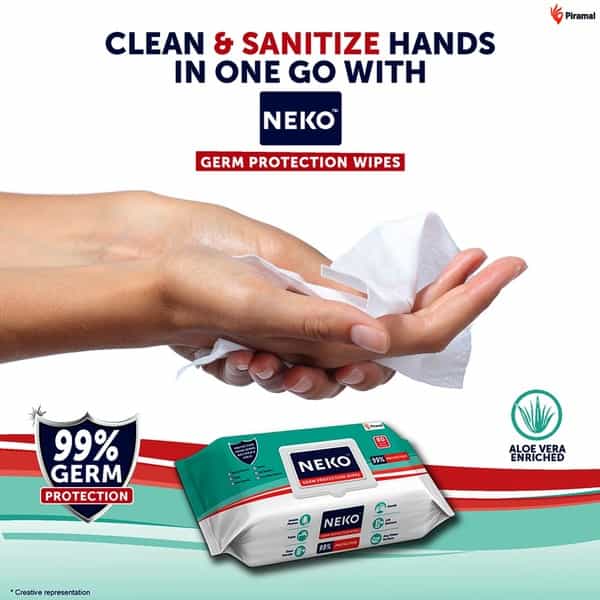 Neko ( Sanitising Disinfectant ) Wipes - Large Pack Of 80