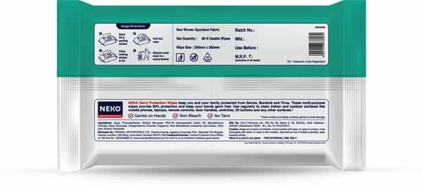 Neko ( Sanitising Disinfectant ) Wipes - Large Pack Of 80