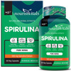 Nourishvitals Spirulina Pure Herbs 500 Mg Spirulina Extract Naturally Vitamins Rich 60 Veg Capsules