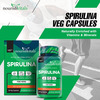 Nourishvitals Spirulina Pure Herbs 500 Mg Spirulina Extract Naturally Vitamins Rich 60 Veg Capsules