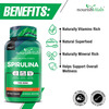 Nourishvitals Spirulina Pure Herbs 500 Mg Spirulina Extract Naturally Vitamins Rich 60 Veg Capsules