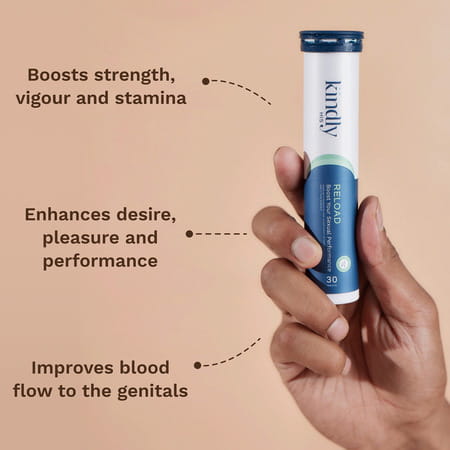 Reload By Kindly His For Boosting Men'S Performance Improving Strength & Stamina (30 Tablets)