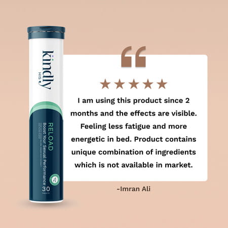 Reload By Kindly His For Boosting Men'S Performance Improving Strength & Stamina (30 Tablets)