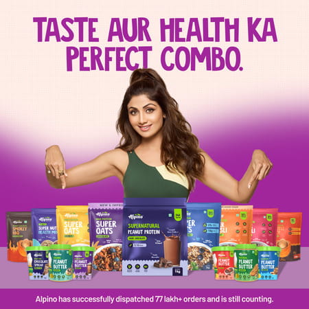 Alpino Protein-Rich Super Muesli Chocolate Pouch 400 Gm