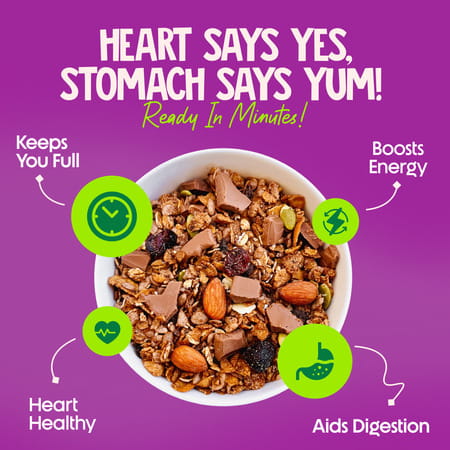 Alpino Protein-Rich Super Muesli Chocolate Pouch 400 Gm