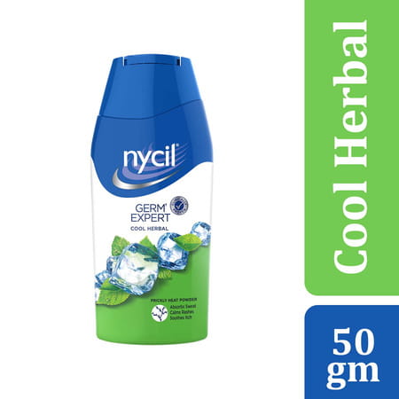 Nycil Cool Herbal Prickly Heat Talcum Powder 50gm