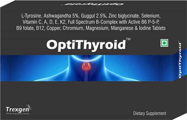 Trexgen Opti-Thyroid Underactive Thyroid Function Tablets - 30 Tablets
