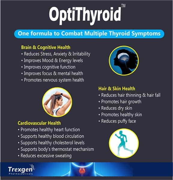 Trexgen Opti-Thyroid Underactive Thyroid Function Tablets - 30 Tablets