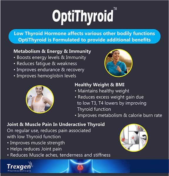 Trexgen Opti-Thyroid Underactive Thyroid Function Tablets - 30 Tablets