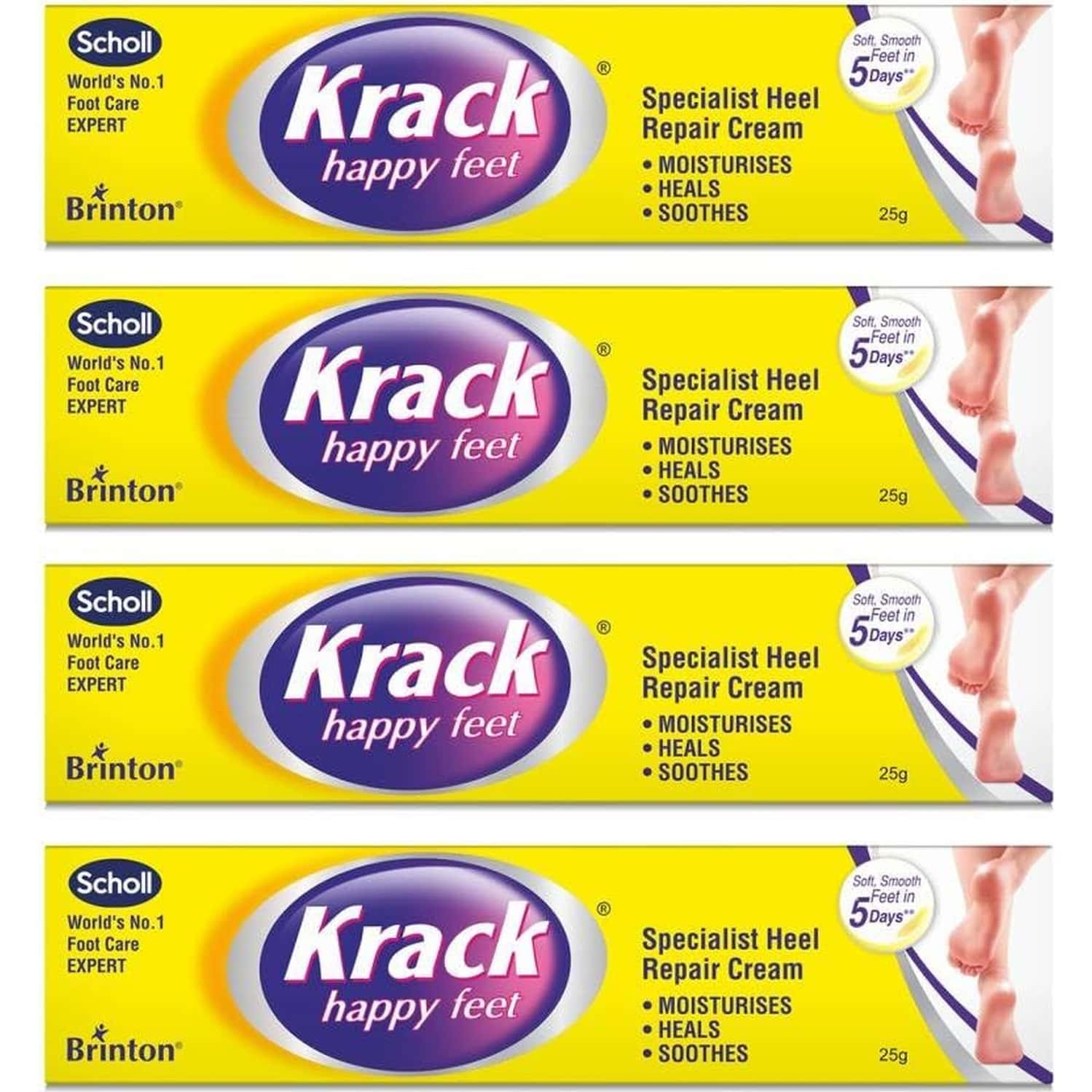 Krack Heel Repair Cream (25 G) Pack Of 4