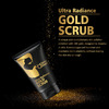 Qraa Men Ultra Radiance Gold Scrub With 24k Gold|Instant Bright Skin | With Walnut & Vitamin E|100 G