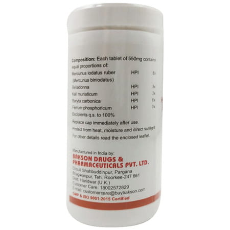 Baksons Tonsil Aid Tablet 200