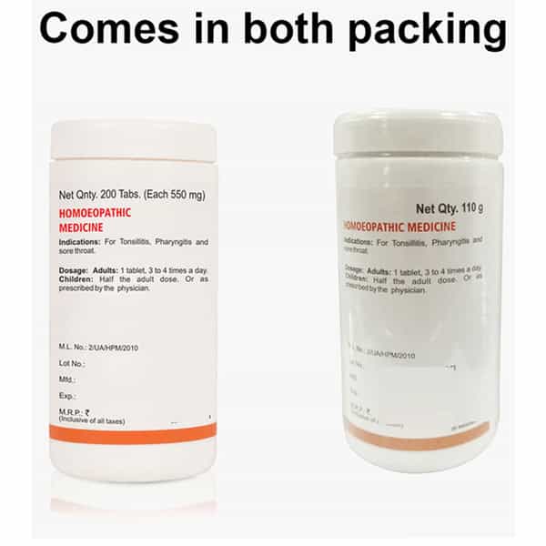 Dr Bakshi's Bakson Homoeopathy Tonsil Aid Tablet 200