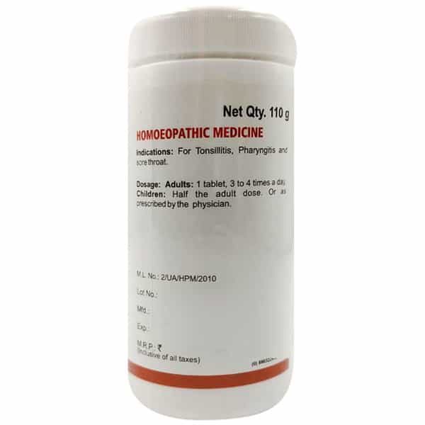 Dr Bakshi's Bakson Homoeopathy Tonsil Aid Tablet 200