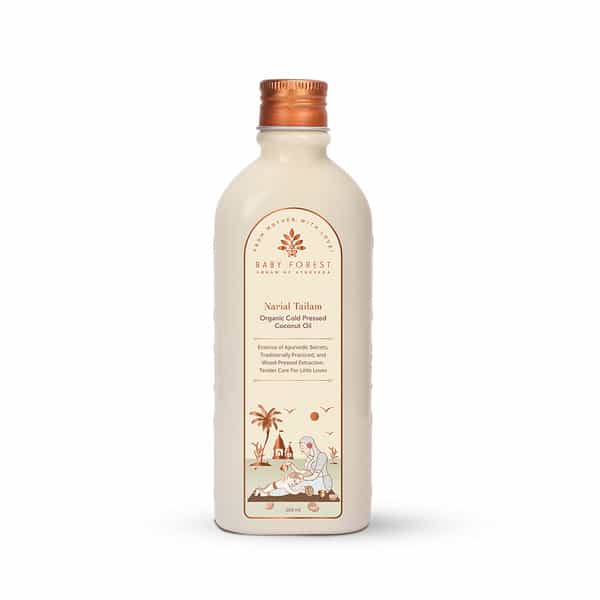 Baby Forest Narial Tailam- Organic Cold Pressed Coconut Oil | Skin And Hair Care 200 Ml | Pack Of 1