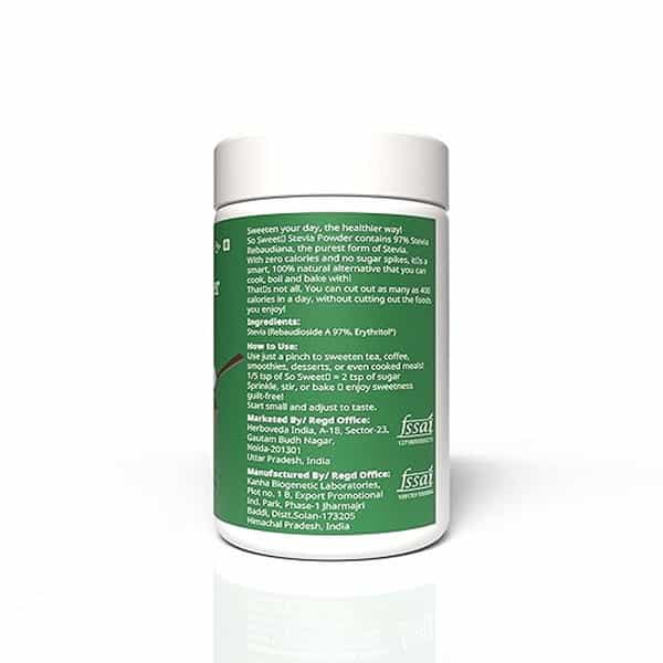 So Sweet Stevia Powder 200Gm Sugar Free Zero Calorie Sweetener (Pack Of 4)