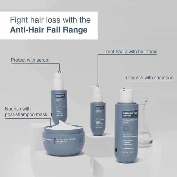 Bare Anatomy Anti-Hair Fall Mask | Provides 5X Hair Fall Control | Suitable For All Hair Types 250G