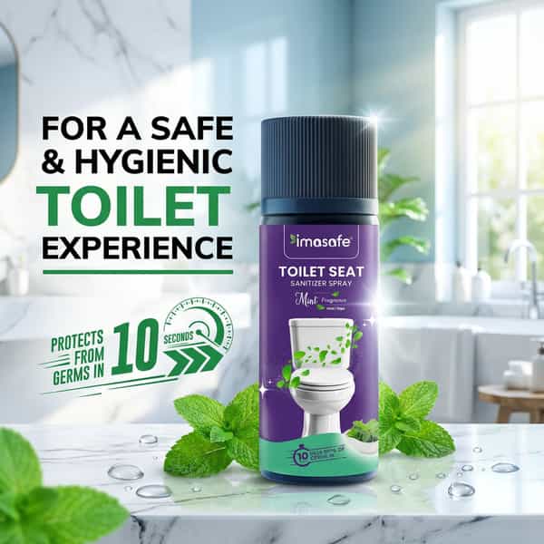 Imasafe Toilet Seat Sanitizer Spray 55 Ml (Mint)