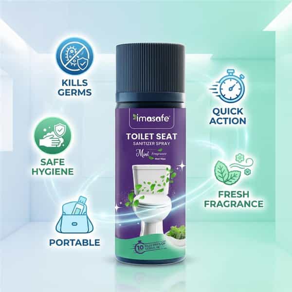 Imasafe Toilet Seat Sanitizer Spray 55 Ml (Mint)