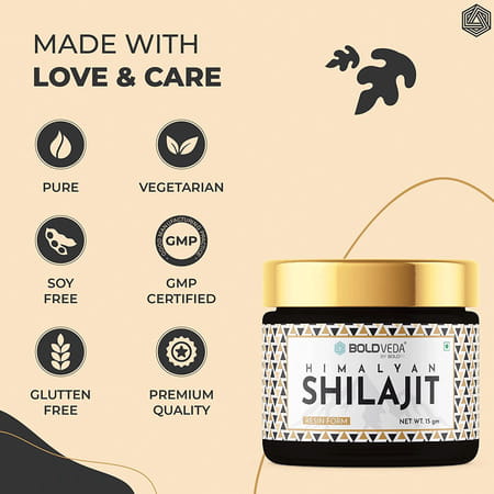 Boldfit Boldveda Pure Himalayan Shilajit Resin Form - 15 G