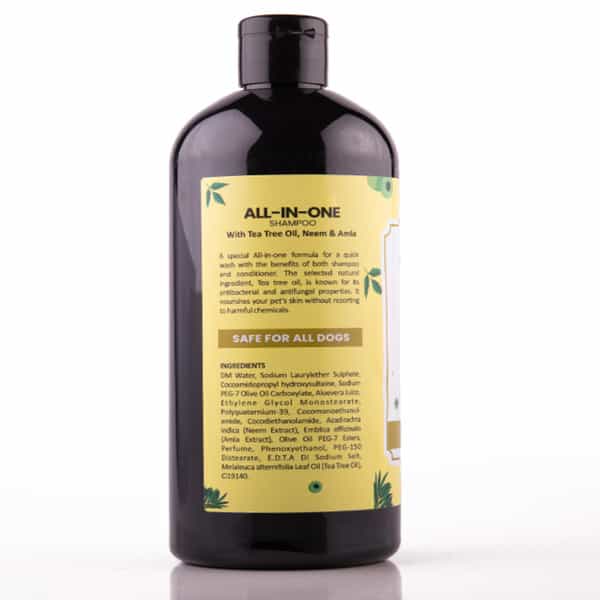 Bakson Veterinary All In One Shampoo With Tea Tree Oil Neem& Amla Paraben Free Shampoo 500 Ml