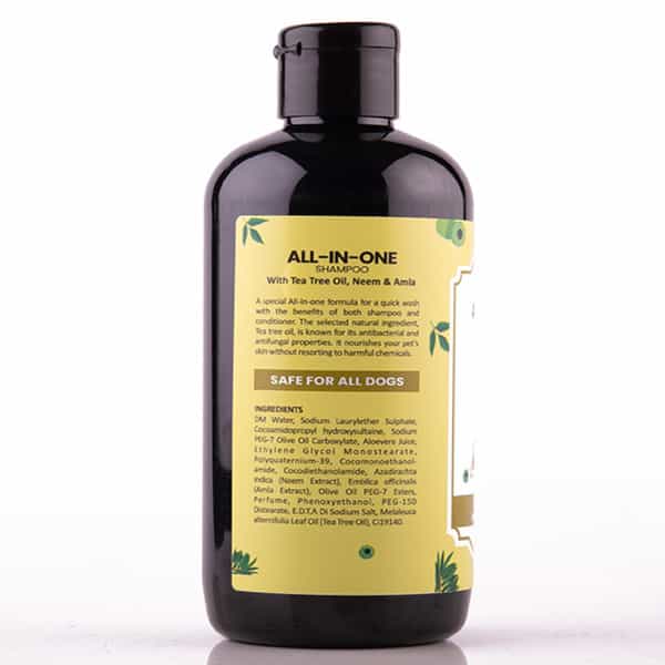 Bakson Veterinary All In One Shampoo With Tea Tree Oil Neem& Amla Paraben Free Shampoo 500 Ml