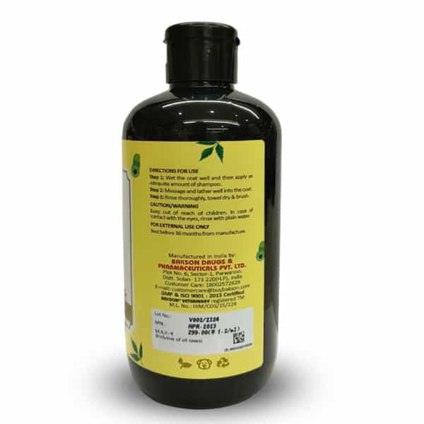 Bakson Veterinary All In One Shampoo With Tea Tree Oil Neem& Amla Paraben Free Shampoo 500 Ml