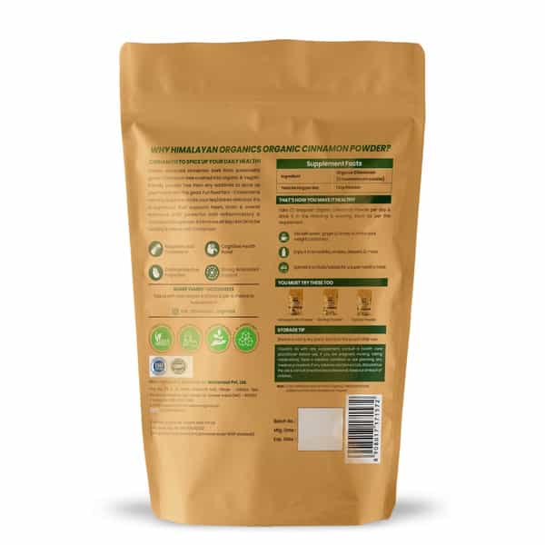 Himalayan Organics Organic Cinnamon | Powder | Packet | 350 Gm