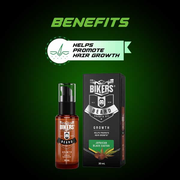 Biker's Beard Styling And Growth Oil With Jamaican Black Castor Oil | Promote Hair Growth (30 Ml)