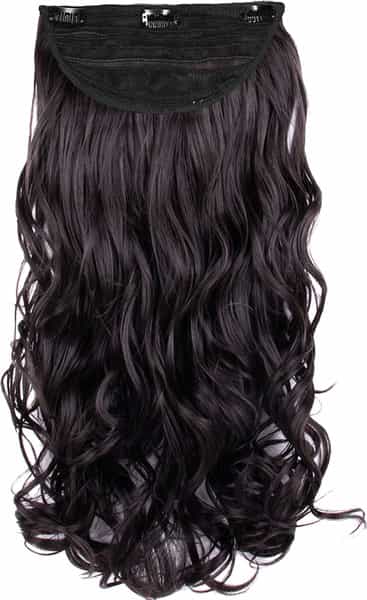 Streak Street Clip-In 24" Full-Wavy Dark Brown Hair Extensions