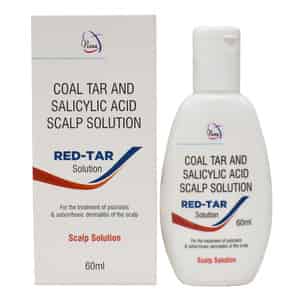 Red-tar Coal Tar And Salicylic Acid Scalp Solution 60 Ml Pack 2