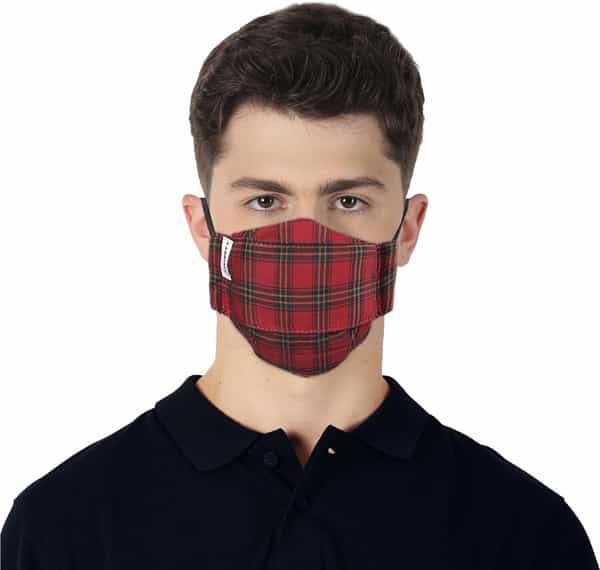 Carriall Adult Unisex 3 Layer Reusable Washable Cotton Mask (Camsl052) Pack Of 3