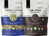 Nourishvitals Healthy Munching Pumpkin And Sunflower Roasted Seeds + Chia Raw Seeds (200Gm Each)