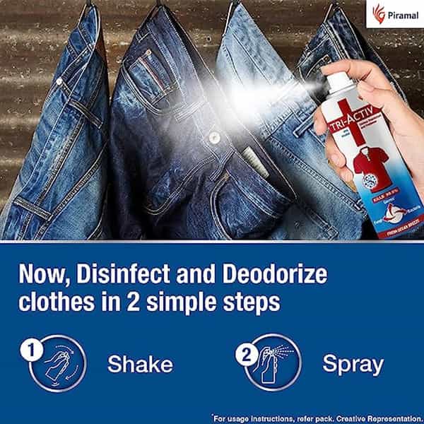Tri Activ Disinfectant Spray 500 Ml - Pack Of 8
