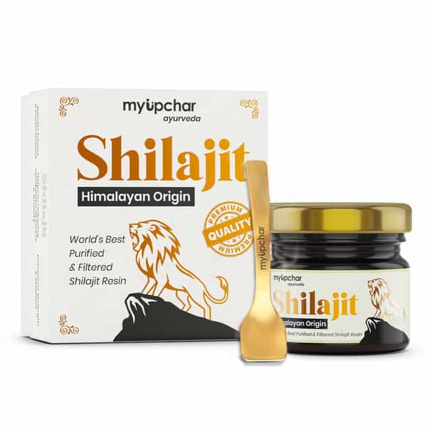 Myupchar Ayurveda Urjas Himalayan Origin Shilajit Resin | Boosts Strength | Endurance & Stamina 15 G