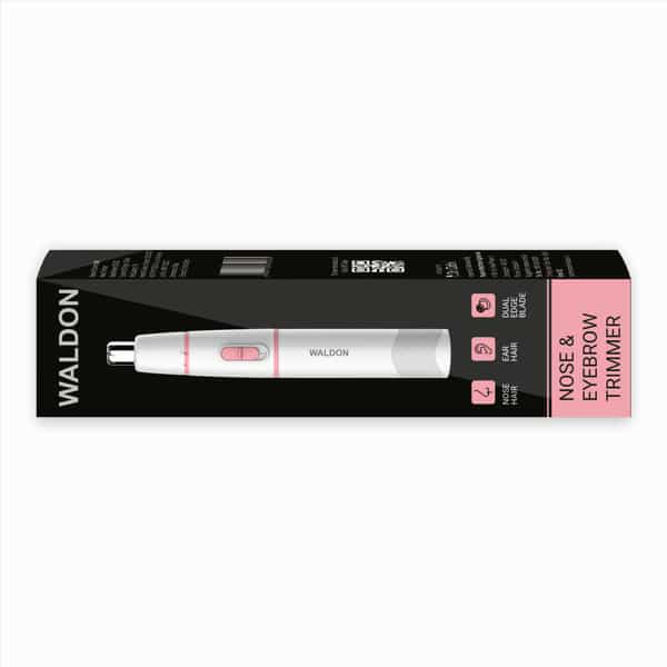 Waldon Es-520 Cordless Nose Trimmer Unisex Suitable Ear And Eyebrow|Stainless Steel Washable Blade