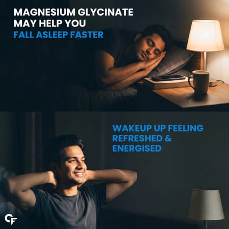 Carbamide Forte Chelated Magnesium Glycinate 2000Mg Supplement - Better Sleep - 60 Tablets
