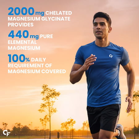 Carbamide Forte Chelated Magnesium Glycinate 2408mg Supplement - Better Sleep - 60 Tablets