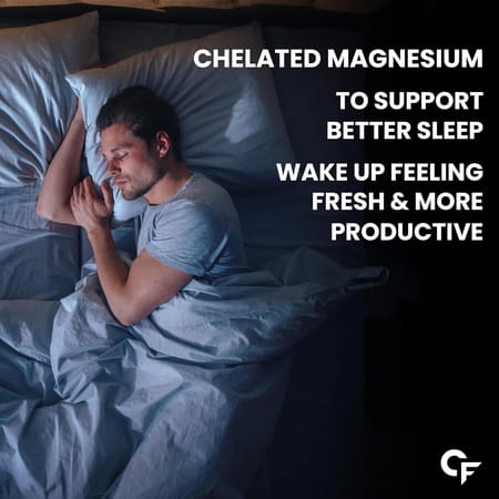 Carbamide Forte Chelated Magnesium Glycinate 2408mg Supplement - Better Sleep - 60 Tablets