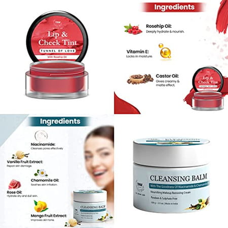 Tnw-The Natural Wash Skincare Combo With Cleansing Balm And Tunnel Of Love Lip & Cheek Tint
