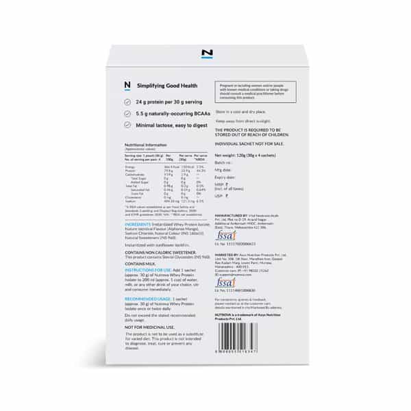 Nutrova Whey Protein Isolate (Mango) - Travel Pack