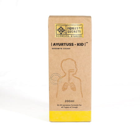 Forest Secrets Ayurtuss Kids Cough Syrup | Effective For All Types Of Cough | Non-Drowsy-200ml